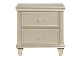 Celandine Silver Nightstand - Ornate Home