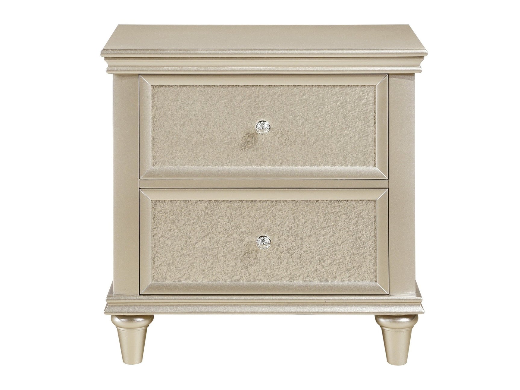 Celandine Silver Nightstand - Ornate Home