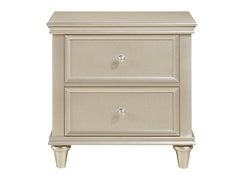Celandine Silver Nightstand - Ornate Home