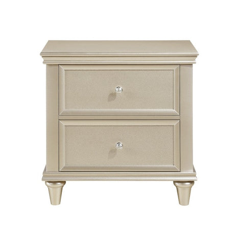 Celandine Silver Nightstand - Ornate Home