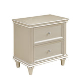Celandine Silver Nightstand - Ornate Home