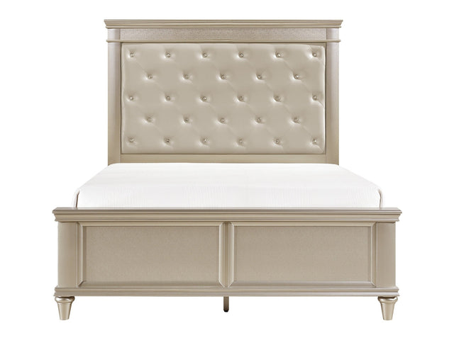 Celandine Silver Queen Bed - Ornate Home