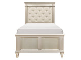 Celandine Silver Twin Bed - Ornate Home