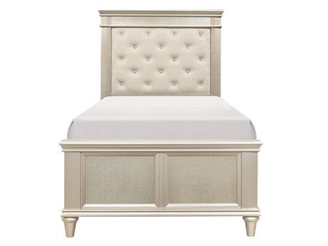 Celandine Silver Twin Bed - Ornate Home