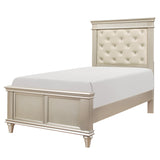 Celandine Silver Twin Bed - Ornate Home