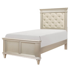 Celandine Silver Twin Bed - Ornate Home