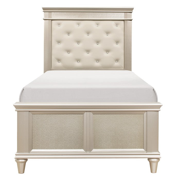 Celandine Silver Twin Bed - Ornate Home