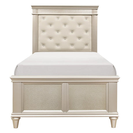 Celandine Silver Twin Bed - Ornate Home