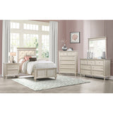 Celandine Silver Twin Bed - Ornate Home