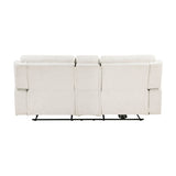 Celeste Beige Power Double Reclining Loveseat - Ornate Home