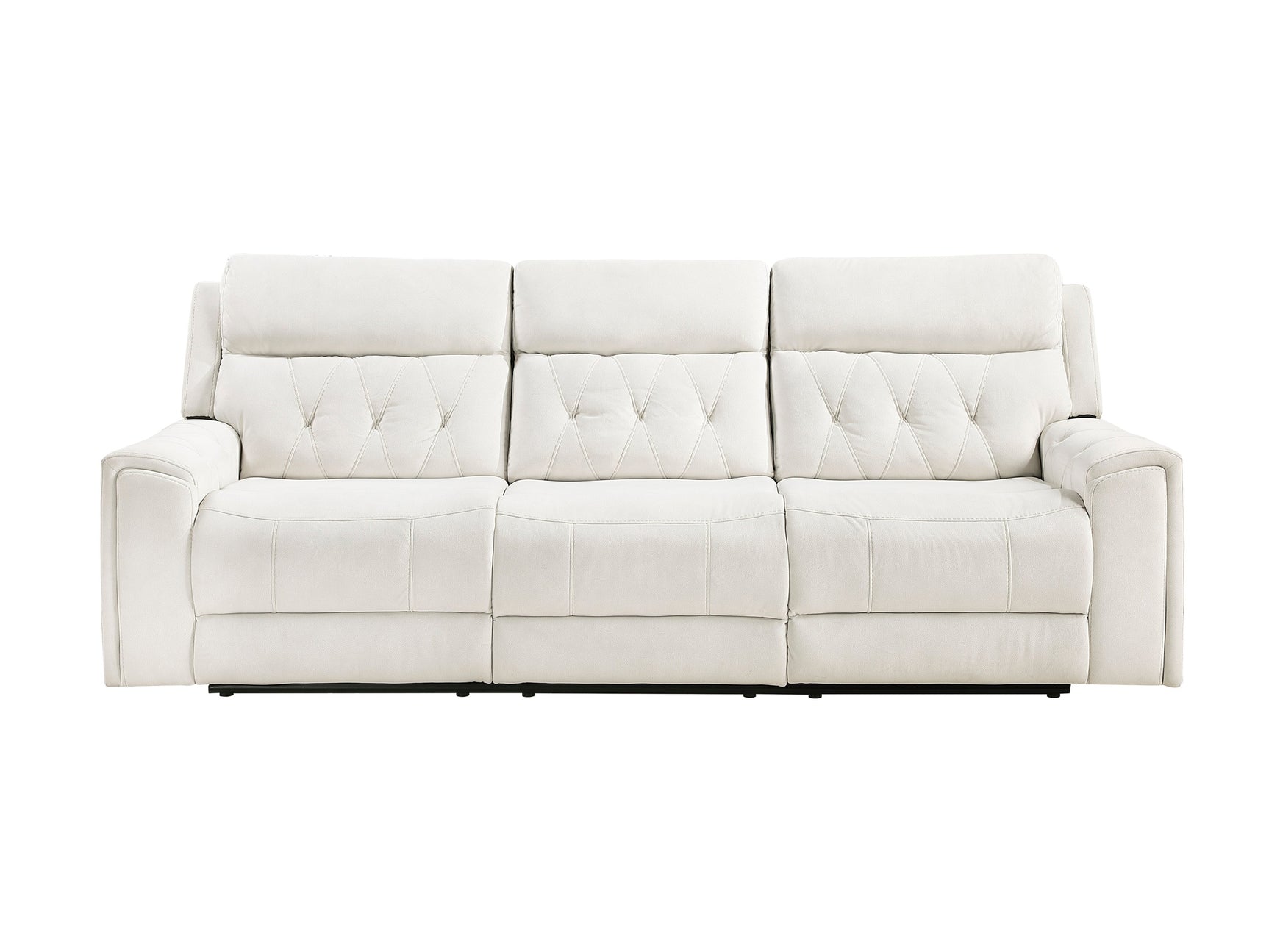 Celeste Beige Power Double Reclining Sofa with Power Headrests - Ornate Home