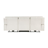 Celeste Beige Power Double Reclining Sofa with Power Headrests - Ornate Home