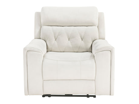 Celeste Beige Power Reclining Chair with Power Headrest - Ornate Home