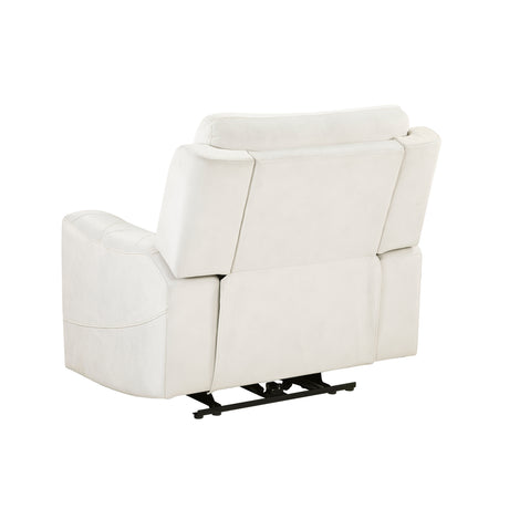 Celeste Beige Power Reclining Chair with Power Headrest - Ornate Home