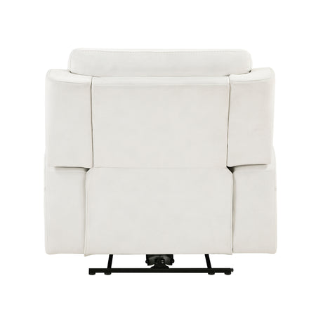 Celeste Beige Power Reclining Chair with Power Headrest - Ornate Home