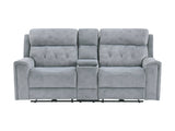 Celeste Gray Power Double Reclining Loveseat - Ornate Home
