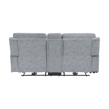 Celeste Gray Power Double Reclining Loveseat - Ornate Home
