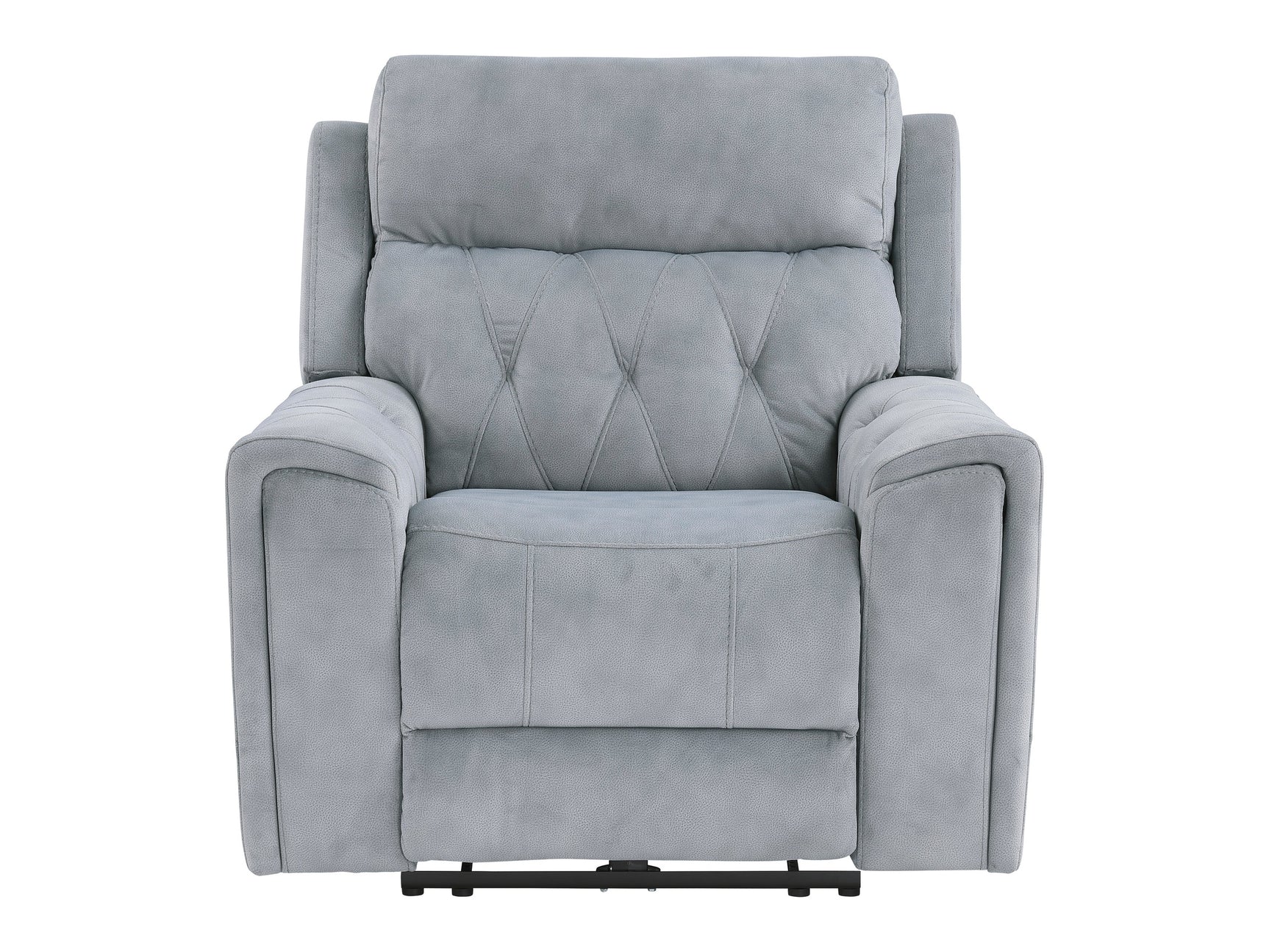 Celeste Gray Power Reclining Chair with Power Headrest - Ornate Home