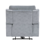 Celeste Gray Power Reclining Chair with Power Headrest - Ornate Home
