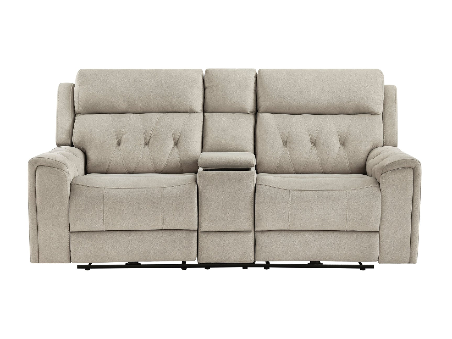 Celeste Taupe Power Double Reclining Loveseat - Ornate Home