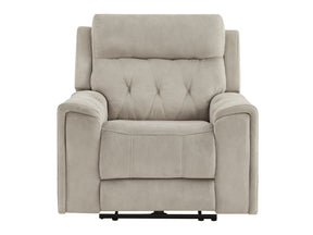 Celeste Taupe Power Reclining Chair with Power Headrest - Ornate Home