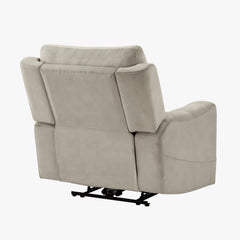 Celeste Taupe Power Reclining Chair with Power Headrest - Ornate Home
