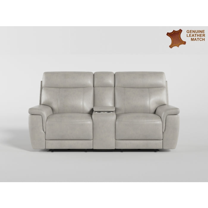 Celestia Beige Power Double Reclining Loveseat With Power Headrest And Center Console - Ornate Home
