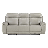 Celestia Beige Power Double Reclining Sofa With Power Headrest - Ornate Home