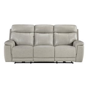 Celestia Beige Power Double Reclining Sofa With Power Headrest - Ornate Home