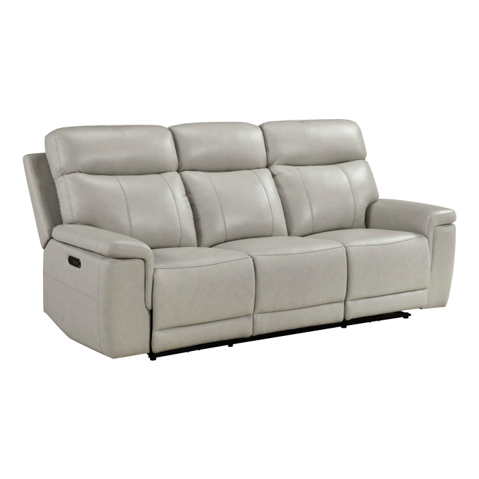 Celestia Beige Power Double Reclining Sofa With Power Headrest - Ornate Home