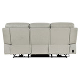 Celestia Beige Power Double Reclining Sofa With Power Headrest - Ornate Home