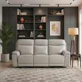 Celestia Beige Power Double Reclining Sofa With Power Headrest - Ornate Home