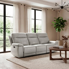Celestia Beige Power Double Reclining Sofa With Power Headrest - Ornate Home