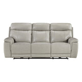 Celestia Beige Power Double Reclining Sofa With Power Headrest - Ornate Home