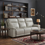 Celestia Beige Power Double Reclining Sofa With Power Headrest - Ornate Home