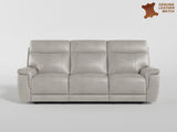 Celestia Beige Power Double Reclining Sofa With Power Headrest - Ornate Home