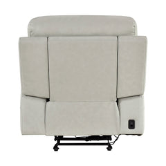 Celestia Beige Power Glider Reclining Chair With Power Headrest - Ornate Home