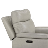 Celestia Beige Power Glider Reclining Chair With Power Headrest - Ornate Home