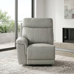 Celestia Beige Power Left Side Reclining Chair With Power Headrest And Charging Ports - Ornate Home