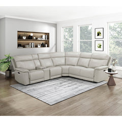 Celestia Beige Power Right Side Reclining Chair With Power Headrest And Charging Ports - Ornate Home