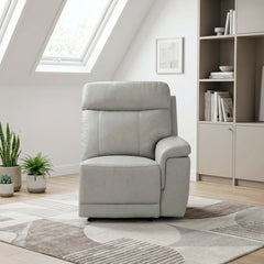 Celestia Beige Power Right Side Reclining Chair With Power Headrest And Charging Ports - Ornate Home