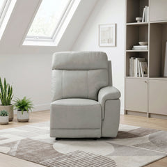 Celestia Beige Power Right Side Reclining Chair With Power Headrest And Charging Ports - Ornate Home