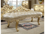 Celestia Bright Gold Bench  / HD-1801 - Ornate Home