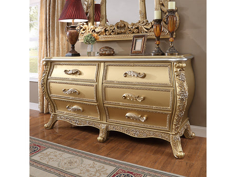 Celestia Bright Gold Dresser  / HD-1801 - Ornate Home