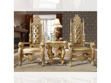 Celestia Bright Gold King Chair  / HD-1801 - Ornate Home