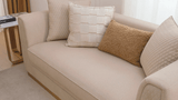 Celestial Manor White/Gold Sofa / HD-S3181 - Ornate Home