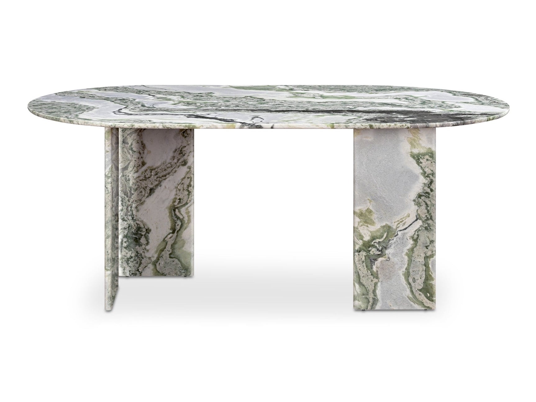 Celia Green Onyx Marble Oval Dining Table - Ornate Home