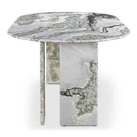 Celia Green Onyx Marble Oval Dining Table - Ornate Home