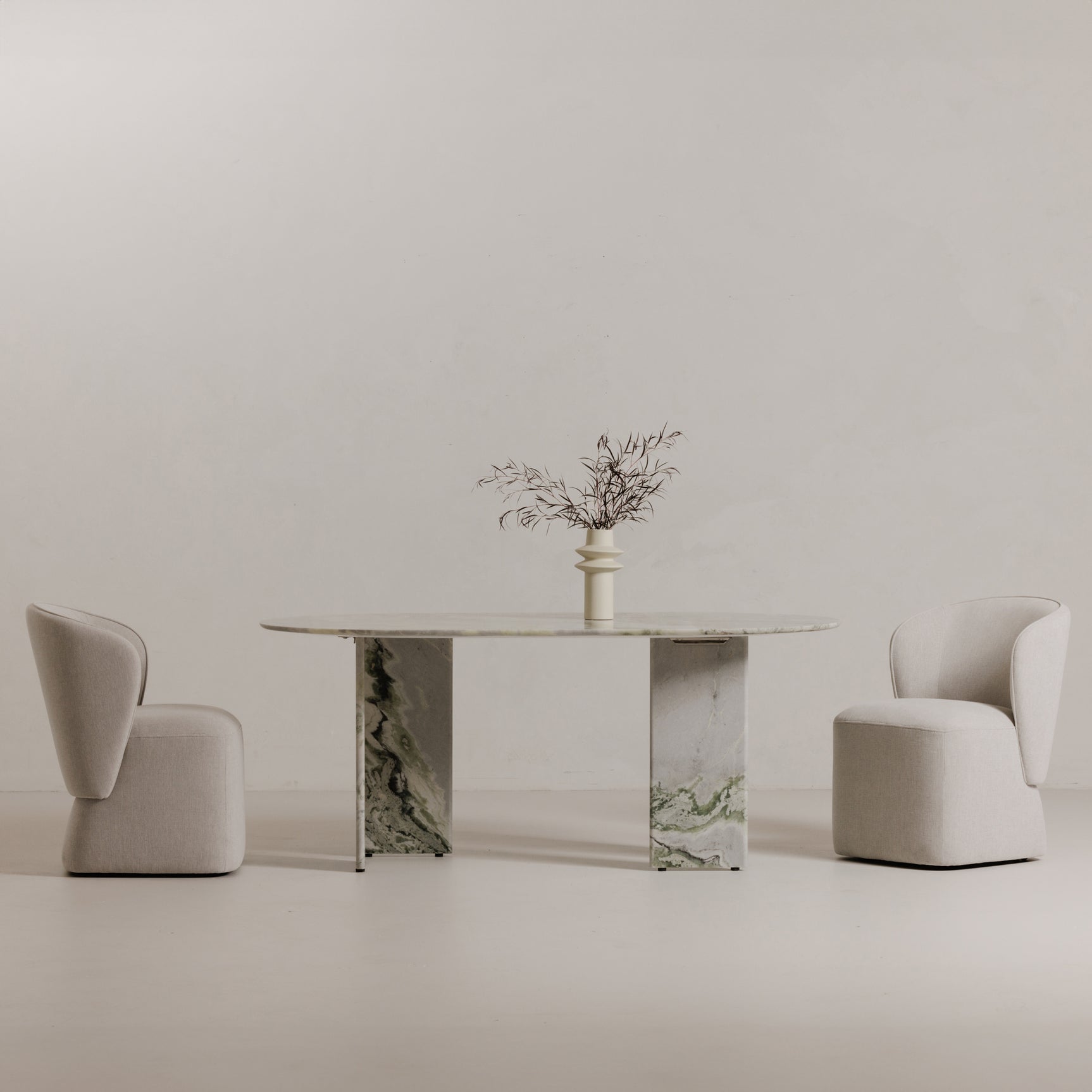 Celia Green Onyx Marble Oval Dining Table - Ornate Home