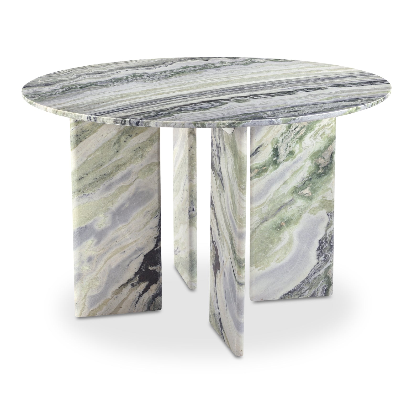 Celia Green Onyx Marble Round Dining Table - Ornate Home